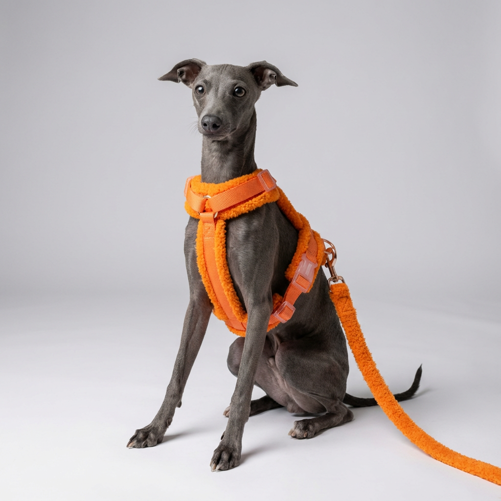 Hundegeschirr-Set Teddy Orange-2